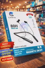 Cavix-002 Bluetooth Neckband – 80H Playtime | 1000mAh Battery | Bluetooth 5.1 - Image 3
