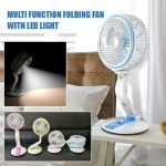 Rechargeable Multifunction Folding Fan with LED Light – LR Fan - Image 4