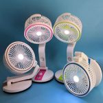 Rechargeable Multifunction Folding Fan with LED Light – LR Fan - Image 2