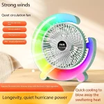 Multifunctional 6-Inch ACDC Rechargeable Mini Fan with Night Light – Model FAN2518 - Image 4