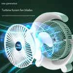 Multifunctional 6-Inch ACDC Rechargeable Mini Fan with Night Light – Model FAN2518 - Image 5