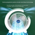 Multifunctional 6-Inch ACDC Rechargeable Mini Fan with Night Light – Model FAN2518 - Image 6